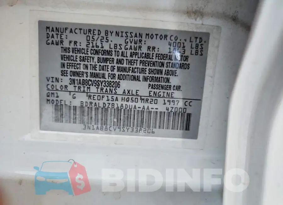 3N1AB8CV9SY338206 Photo# 12