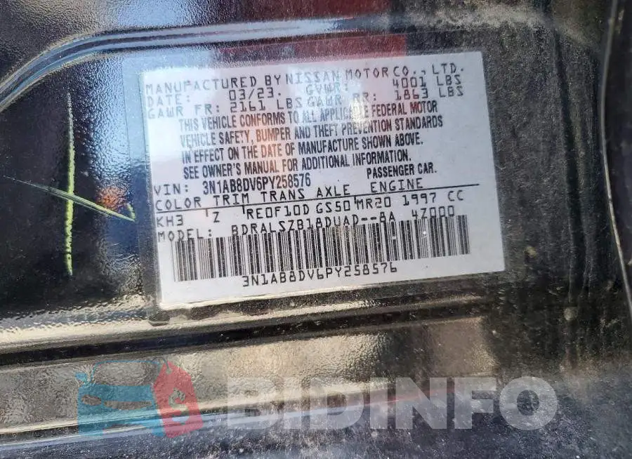 3N1AB8DV6PY258576 Photo# 13