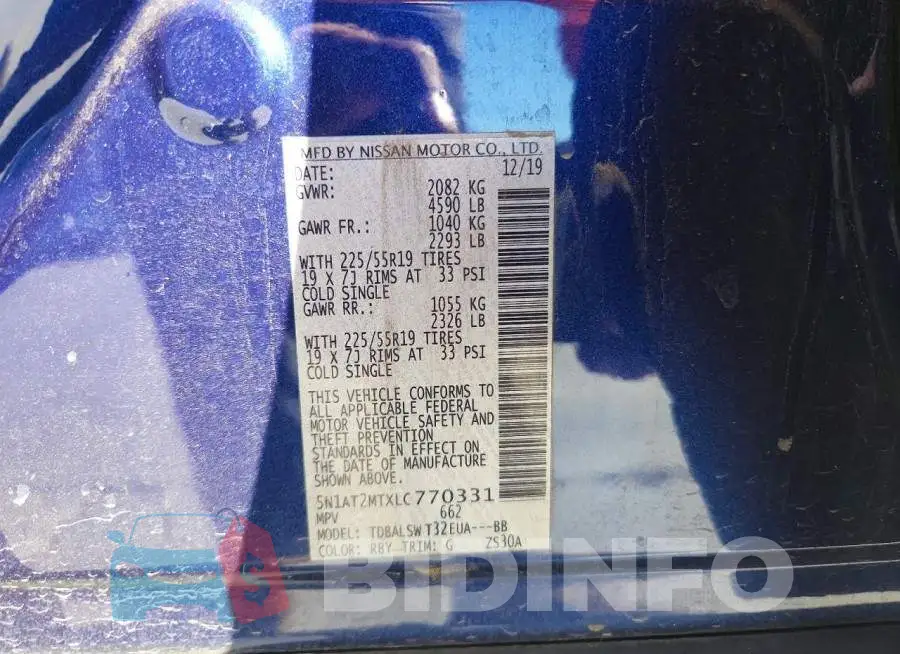 5N1AT2MTXLC770331 Photo# 14