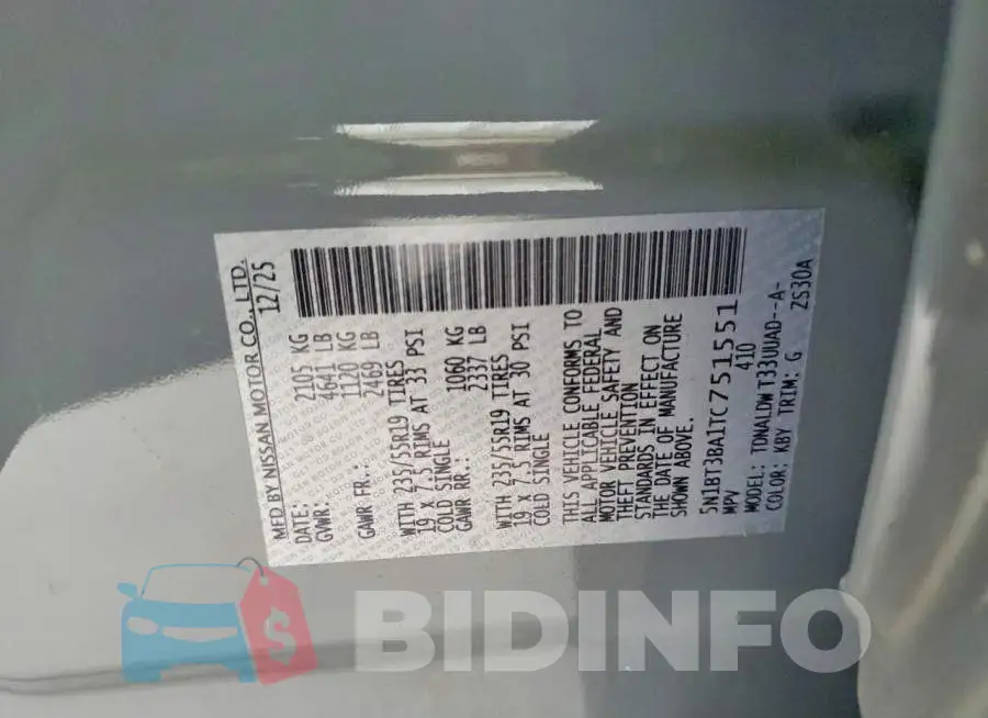 5N1BT3BA1TC751551 Photo# 13