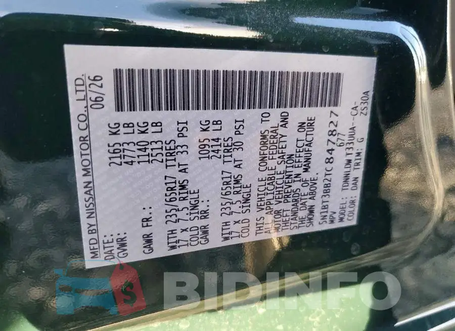 5N1BT3BB2TC847827 Photo# 13