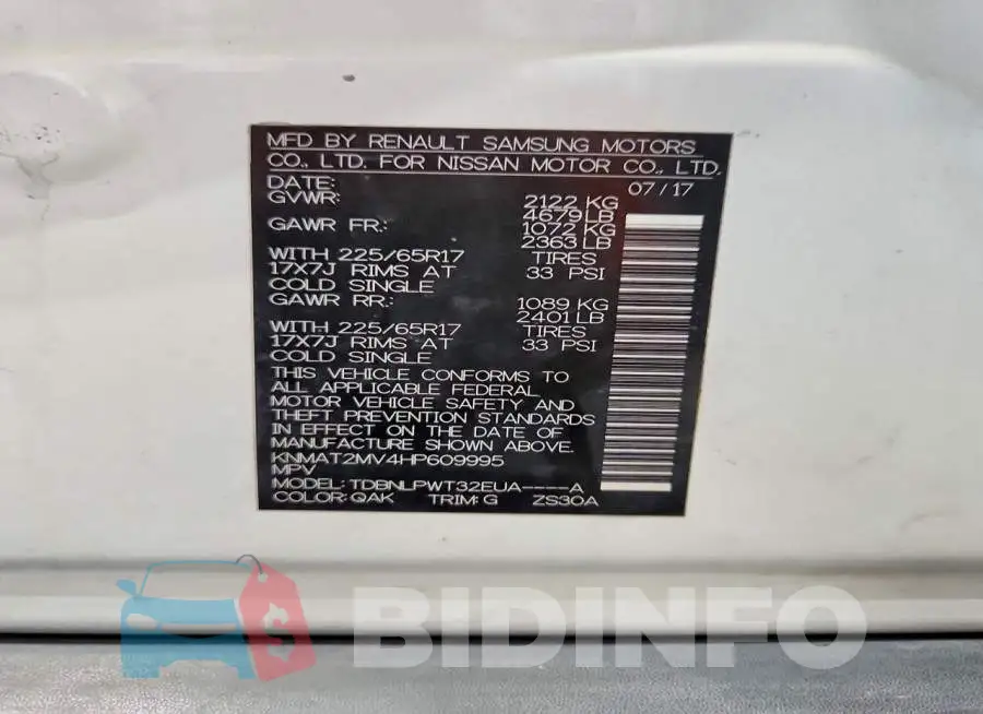 KNMAT2MV4HP609995 Photo# 13