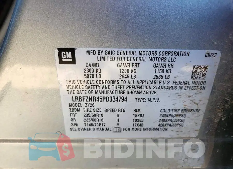 LRBFZNR45PD034794 Photo# 13
