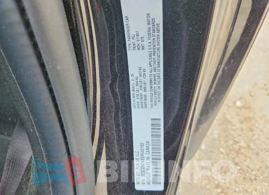 2C3CDBCK8SR543183 Photo# 12