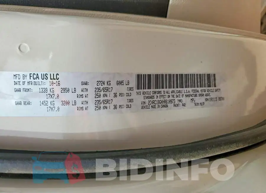 2C4RC1BGXHR610973 Photo# 14