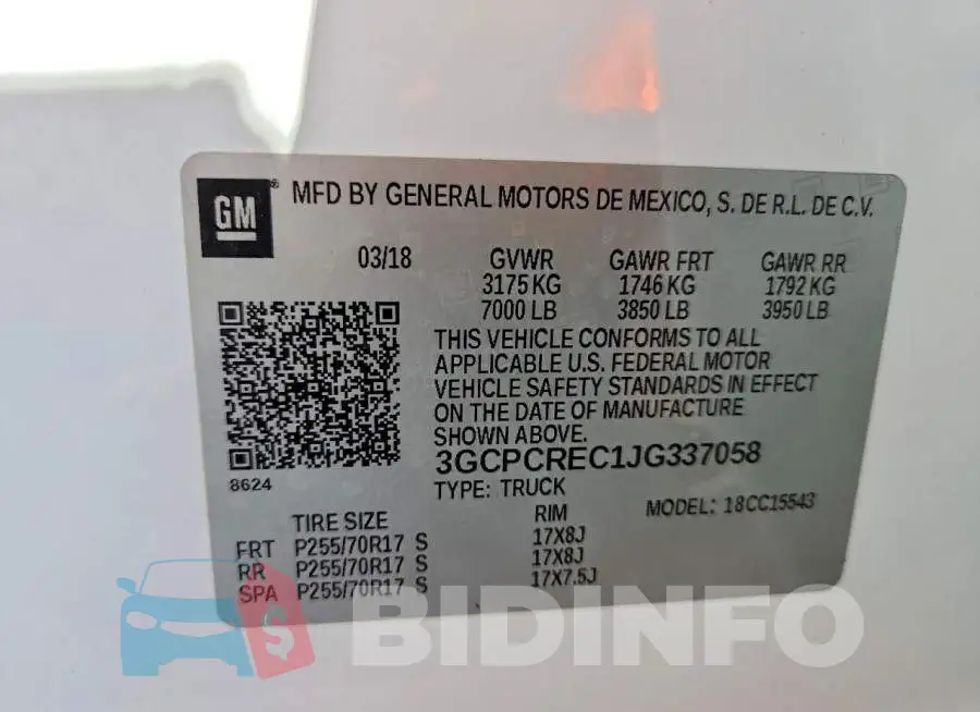 3GCPCREC1JG337058 Photo# 13