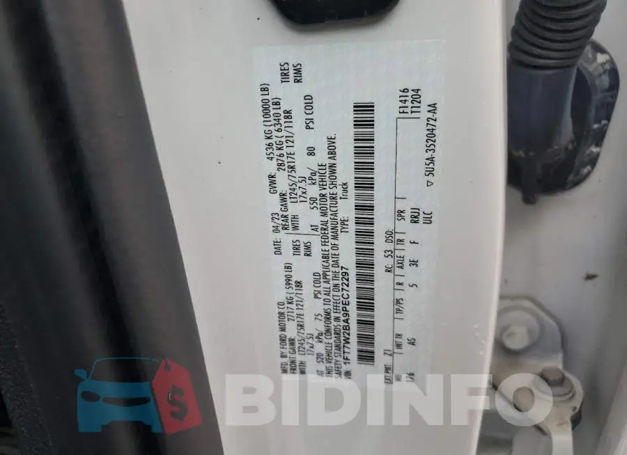 1FT7W2BA9PEC72297 Photo# 12