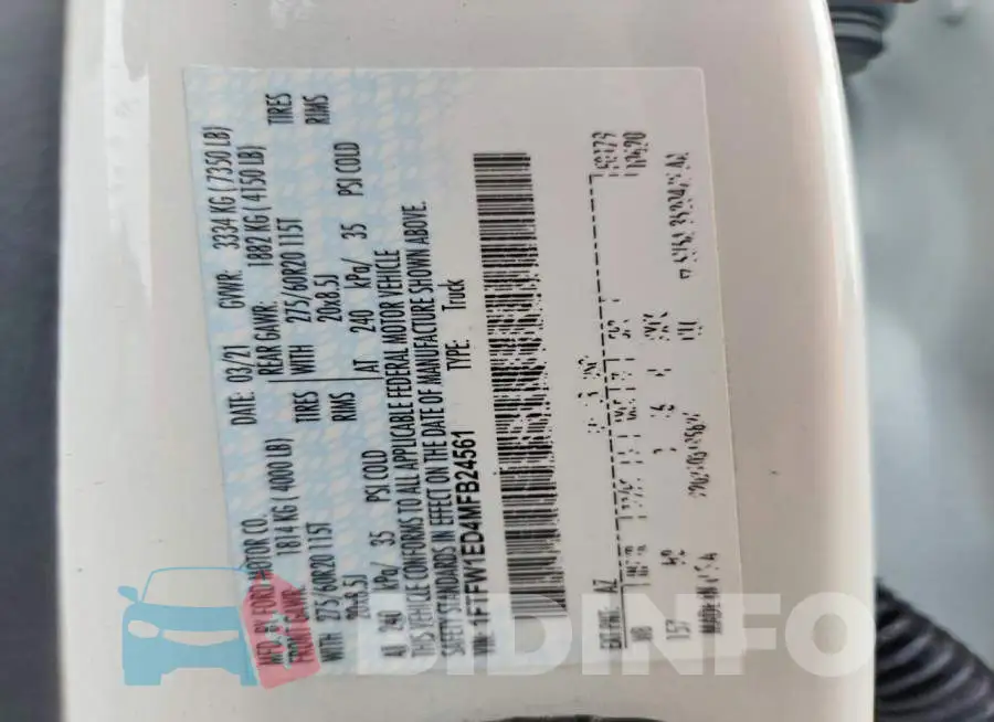 1FTFW1ED4MFB24561 Photo# 12