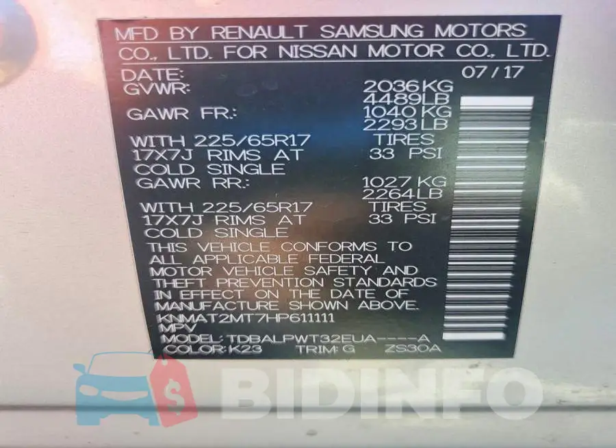 KNMAT2MT7HP611111 Photo# 13