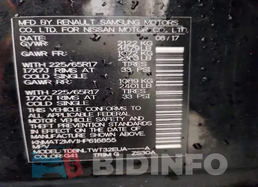 KNMAT2MV1HP616855 Photo# 14