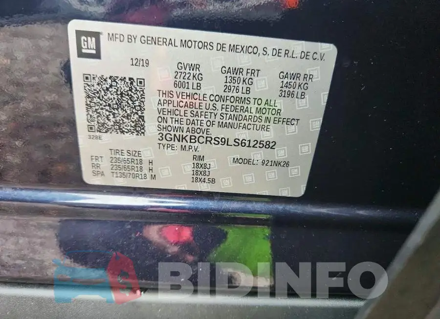 3GNKBCRS9LS612582 Photo# 13
