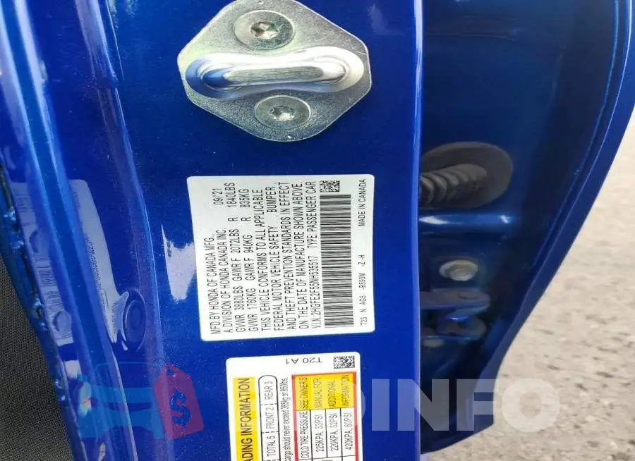 2HGFE2F55NH535517 Photo# 12
