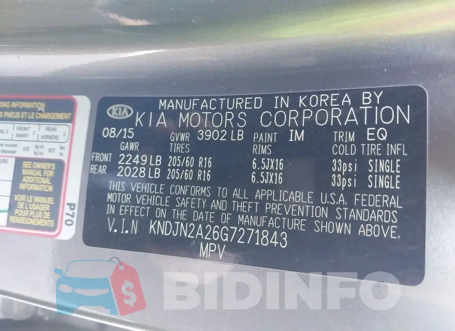 KNDJN2A26G7271843 Photo# 9
