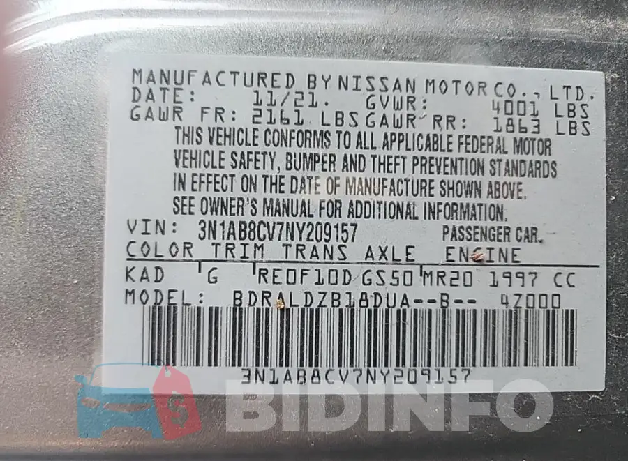 3N1AB8CV7NY209157 Photo# 8