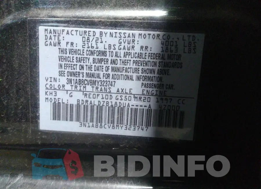 3N1AB8CV8MY323747 Photo# 9