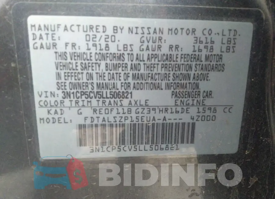 3N1CP5CV5LL506821 Photo# 9