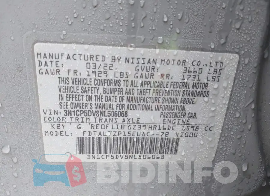 3N1CP5DV8NL506068 Photo# 9
