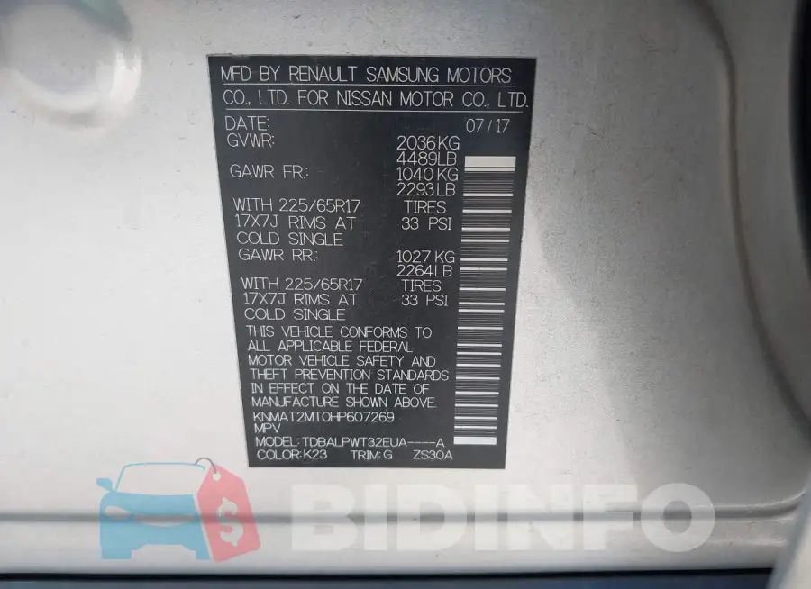 KNMAT2MT0HP607269 Photo# 9
