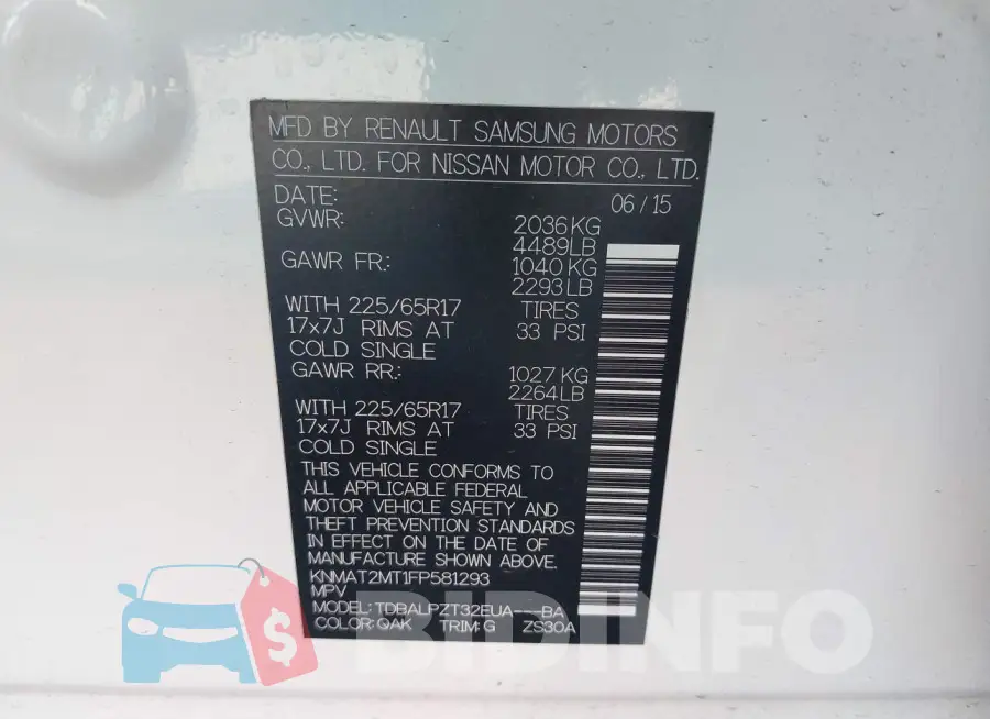 KNMAT2MT1FP581293 Photo# 9