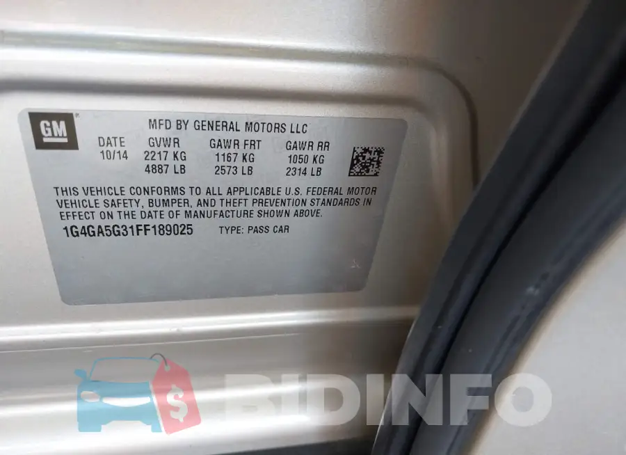 1G4GA5G31FF189025 Photo# 9