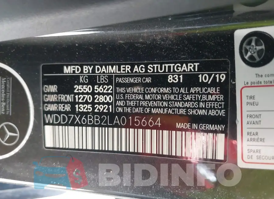 WDD7X6BB2LA015664 Photo# 9