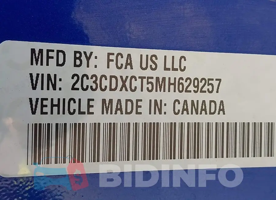 2C3CDXCT5MH629257 Photo# 9