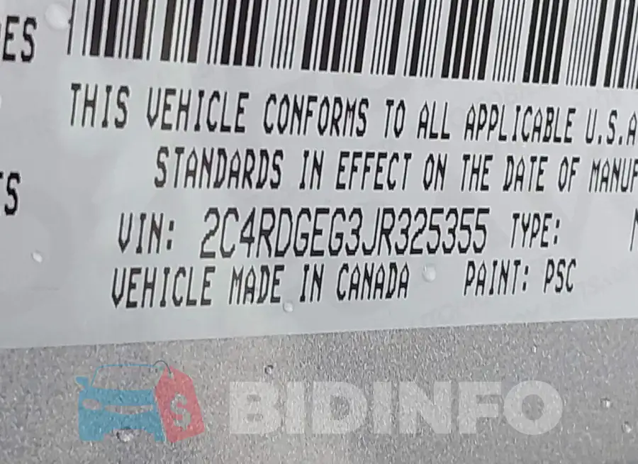 2C4RDGEG3JR325355 Photo# 9
