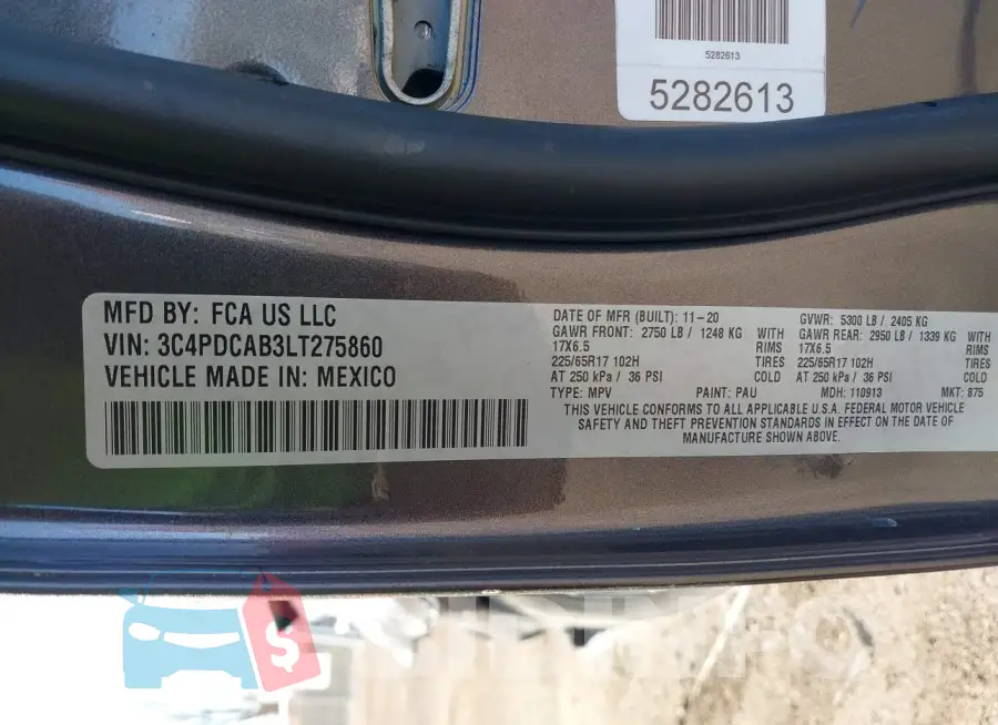 3C4PDCAB3LT275860 Photo# 9