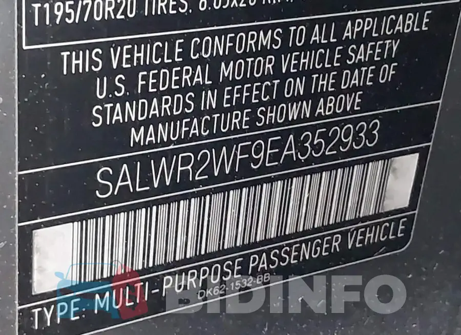 SALWR2WF9EA352933 Photo# 9
