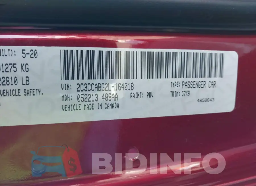 2C3CCABG2LH164018 Photo# 9