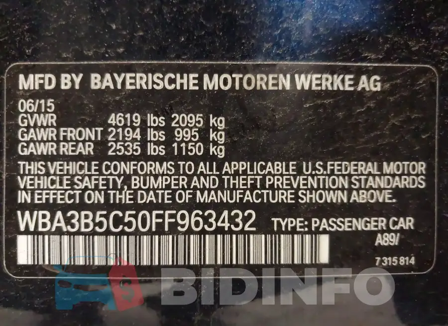 WBA3B5C50FF963432 Photo# 9