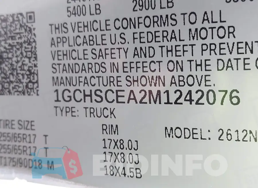 1GCHSCEA2M1242076 Photo# 9