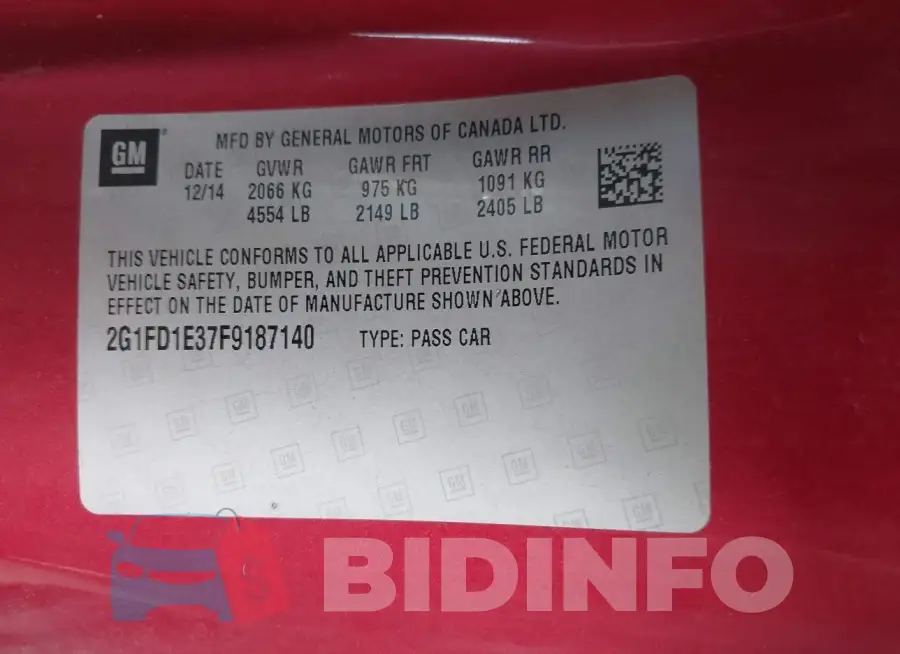 2G1FD1E37F9187140 Photo# 9