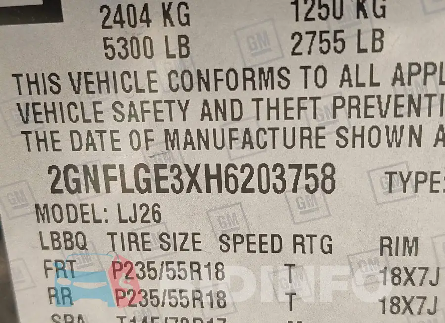2GNFLGE3XH6203758 Photo# 9