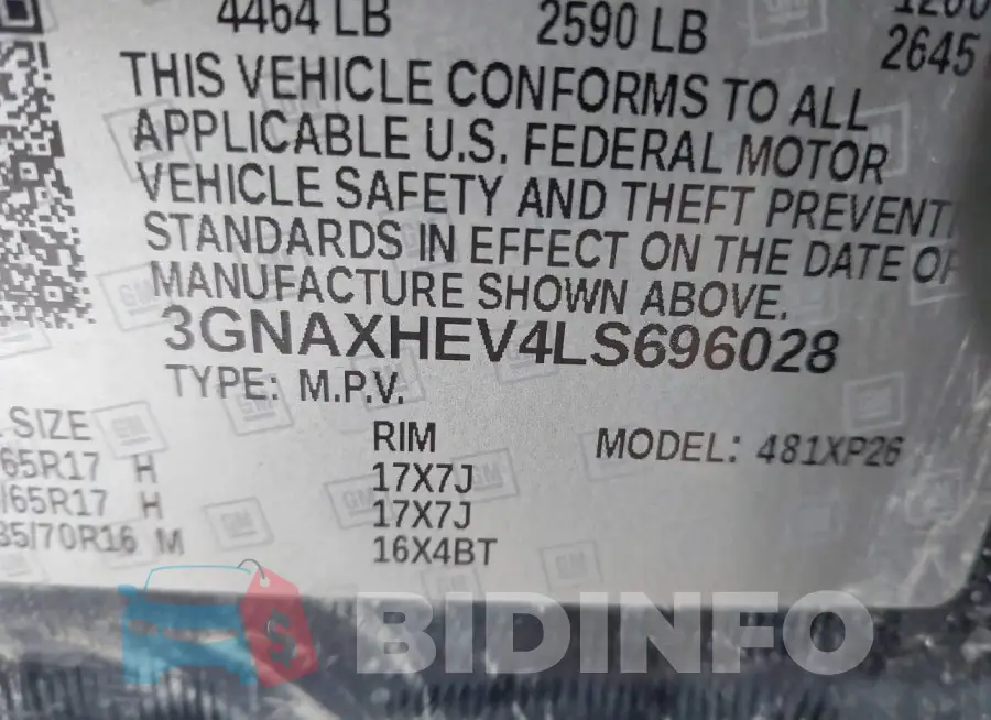 3GNAXHEV4LS696028 Photo# 9