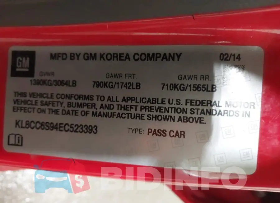KL8CC6S94EC523393 Photo# 9