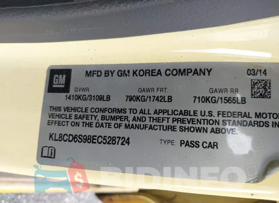 KL8CD6S98EC528724 Photo# 9