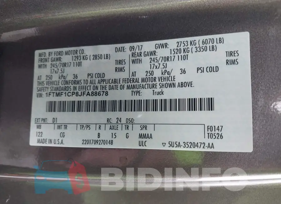 1FTMF1CP8JFA88678 Photo# 9