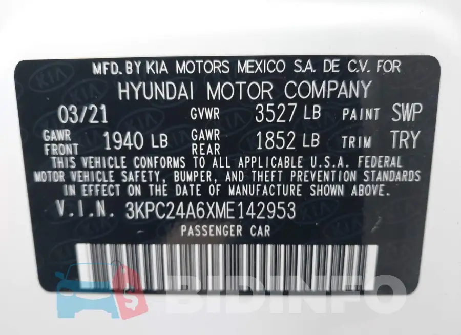 3KPC24A6XME142953 Photo# 9