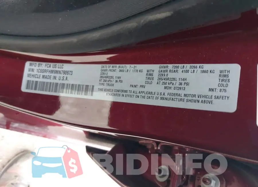 1C6SRFHM9MN790973 Photo# 9