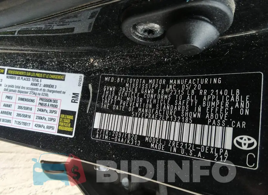 5YFEPRAE2LP132185 Photo# 9