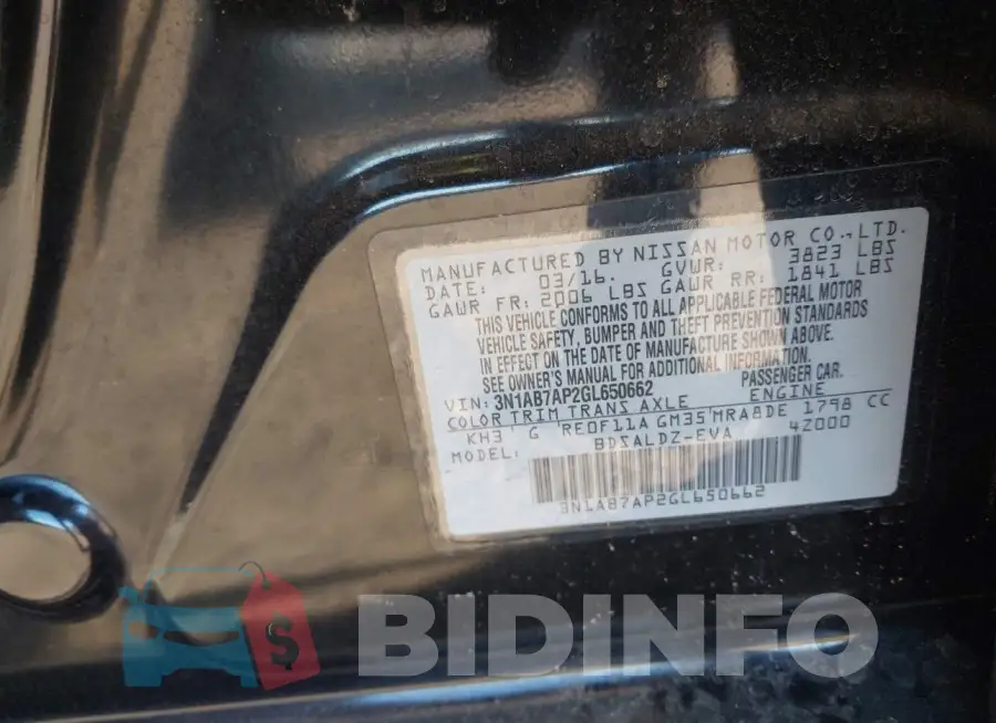 3N1AB7AP2GL650662 Photo# 9