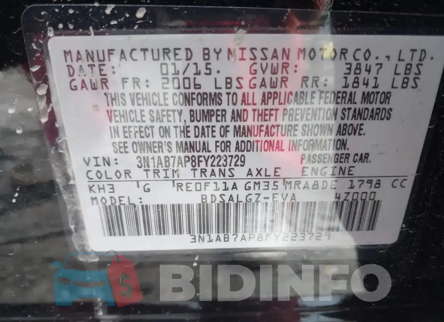 3N1AB7AP8FY223729 Photo# 9