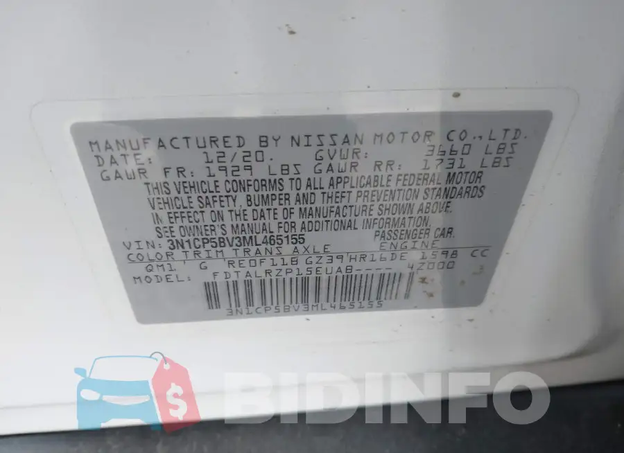 3N1CP5BV3ML465155 Photo# 9