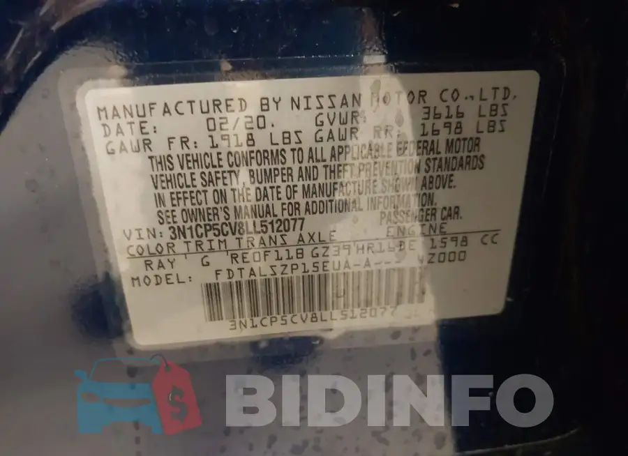3N1CP5CV8LL512077 Photo# 9