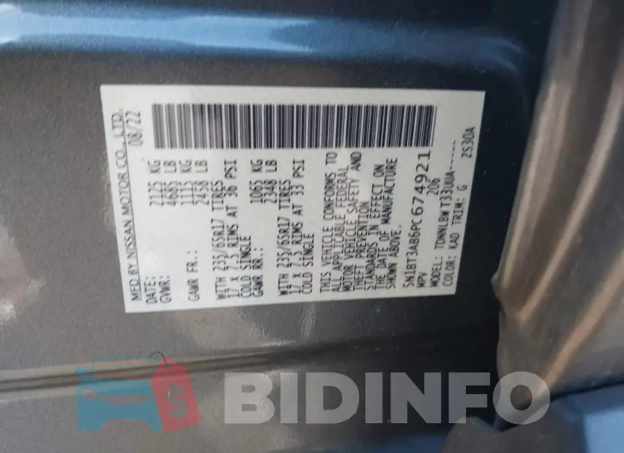 5N1BT3AB6PC674921 Photo# 9