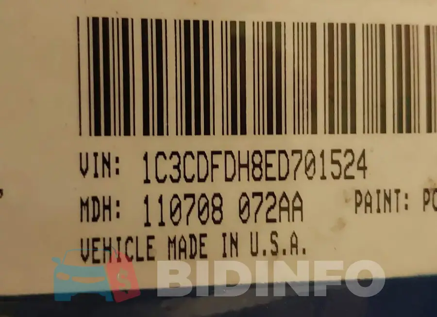 1C3CDFDH8ED701524 Photo# 9