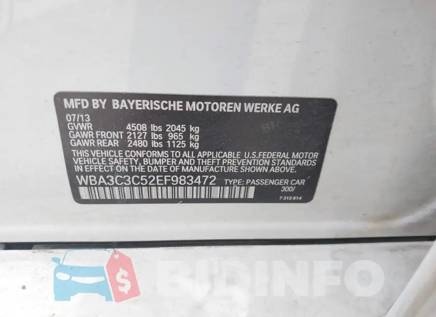 WBA3C3C52EF983472 Photo# 9