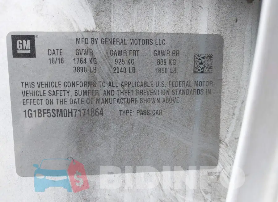 1G1BF5SM0H7171864 Photo# 9
