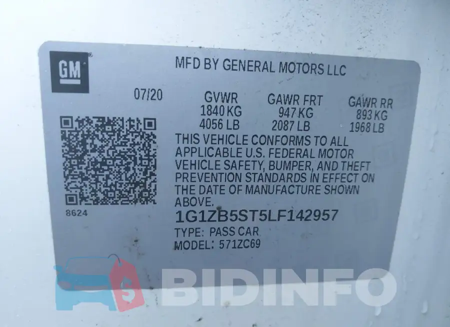 1G1ZB5ST5LF142957 Photo# 9